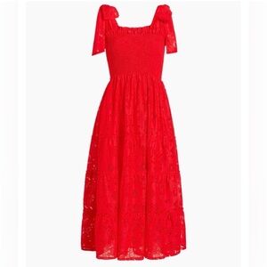 Hill House Poppy Red Lace Collectors Edition Ribbon Ellie